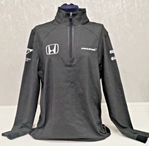 Mclaren Honda Formula 1 F1 Sweatshirt Zip Pullover Dark Grey Medium Size - Picture 1 of 10