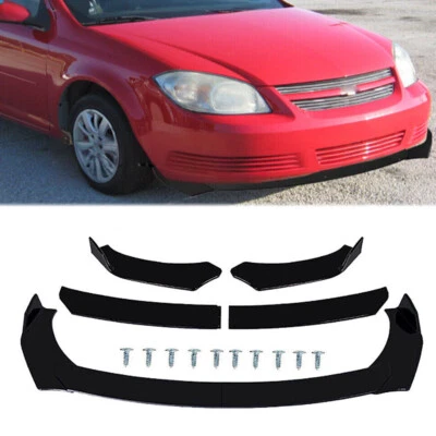 For Chevrolet Cobalt 05-10 Front Bumper Lip Body Kit Spoiler Splitter Black Foto 1 de 4
