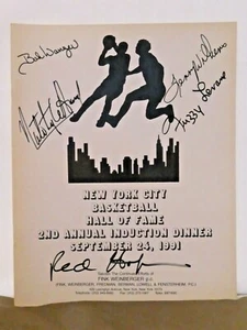 Seltenes Basketball-Programm signiert von Red Holtzman Lenny Wilkens Tiny Archibald etc. - Bild 1 von 5