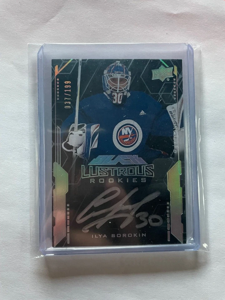 2020-21 Upper Deck SPx #LS-IS Black Lustrous Rookie Auto /199 - ILYA SOROKIN RC - Image 1 of 2