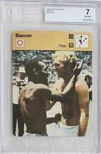 Pop 1 of 1!🔥1977-79 PELE Sportscaster Series 10 #1012 BGS 7 Nr Mint! prizm BVG - Picture 1 of 6