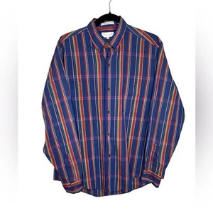 VTG Yves Saint Laurent Striped Long Sleeve Button Front Shirt Size Medium - Picture 1 of 11
