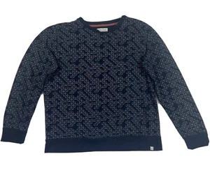 Sovereign Code Men's Blue Striped Crewneck Chest Pocket Style Kurt Size XL - Picture 1 of 8