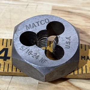 Matco 5/16-24" NF Hex Die 5/16" H1MT51624 for 124MATDS Tap and Die Set USA READ! - Picture 1 of 4