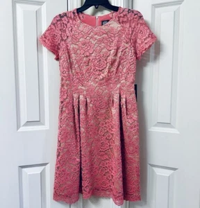 Vince Camuto Women's Lace Fit and Flare Dress - Picture 1 of 4