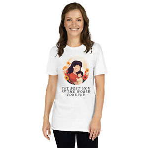 Mother's Day, Women's Round Neck Short Sleeve T-Shirt for Mom.