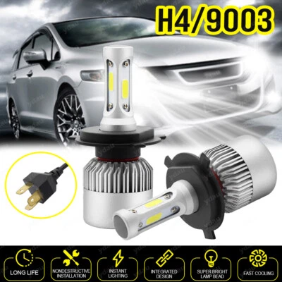 FOR Honda Odyssey 1995-2004 LED Headlight H4/9003 6000K Bulbs High/Low Beam 2x - Image 1 of 4