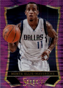 2013-14 Select Prizms Purple Mavericks Basketball Card #140 Monta Ellis /99 