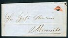 VENEZUELA 1865 BISECT 2 REALES ON COVER