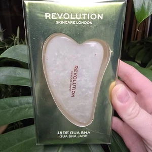 Green Jade Gua Sha Face Massage Tool, Crystal, Face Tool, Face Massager, Spa, - Picture 1 of 8