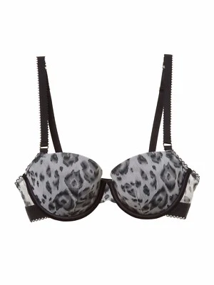 Stella McCartney Florence Fluttering Leopard Print Underwired Bra Sz 34C or DD  - Image 1 of 4