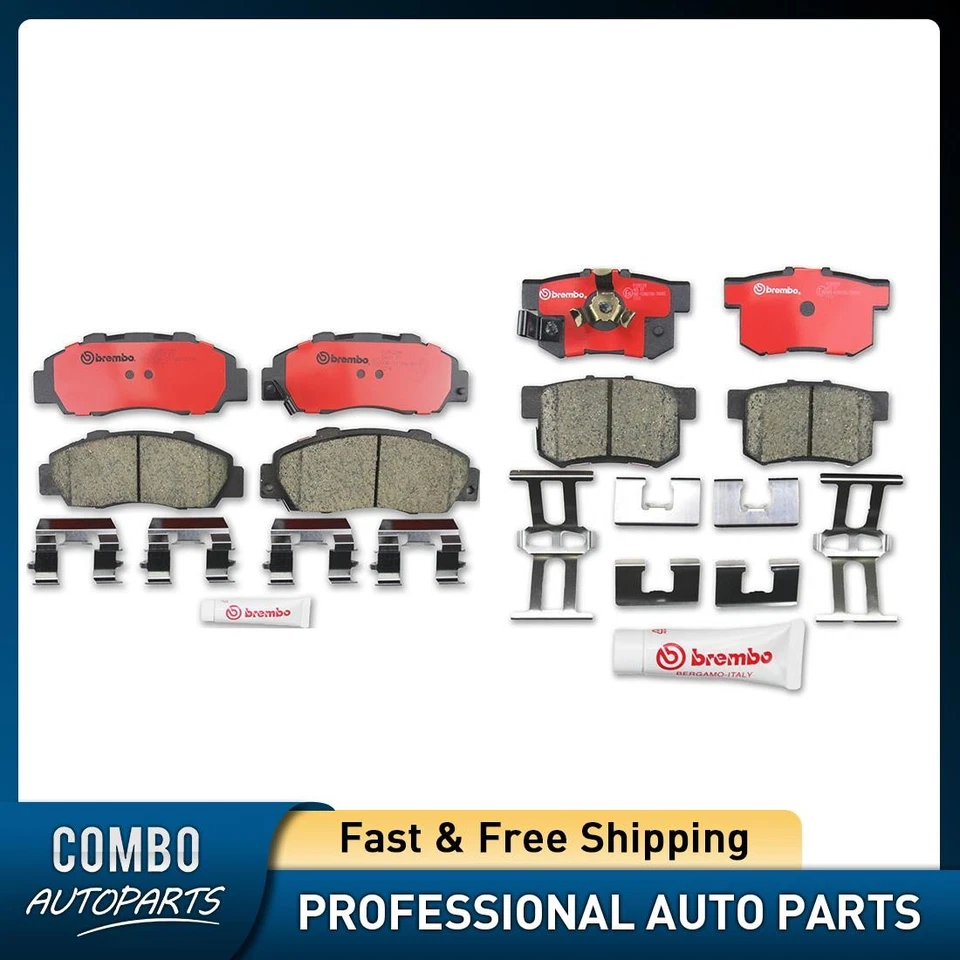 Комплект передних задних дисковых тормозных колодок подходит для Acura Legend 1991-1995 годов выпуска - Изображение 1 из 4