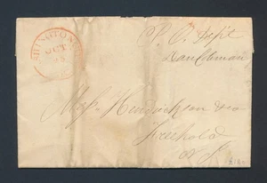 1837 US COVER WASHINGTON CITY D.C CD DAL DIPARTIMENTO POSTALE ALLA NUOVA MAGLIA - Foto 1 di 4