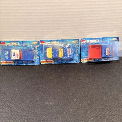 Majorette Pepsi Cola Diecast Lot (3) - Series 200, 1999 Pepsi Max, Classic - Image 1 of 4