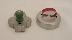 2er Set Aluminium Ausstecher und Keksausstecher Vintage Backzubehör  - Bild 1 von 10