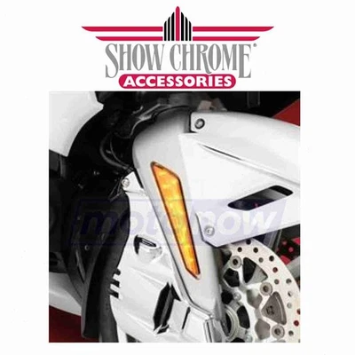 Show Chrome Lens Marker Light Set for 2018-2019 Honda GL1800 Gold Wing - ih Foto 1 de 4