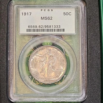 1917 50C PCGS MS62 OG RATTLER CORE FROM BUCK N RIPS BOX!  - Image 1 of 4