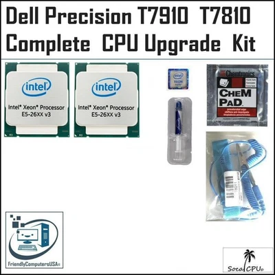 Dell Precision T7910, T7810 CPU Processor Upgrade Kit up to 36 Core E5-2699v3 - Image 1 of 4