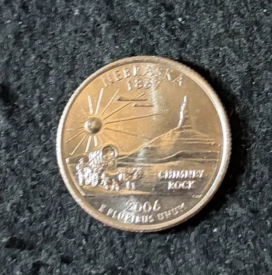2006-D - Nebraska Quarter Circulated Free Shipping - Image 1 of 2