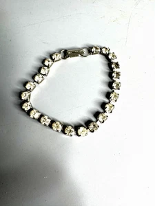 French vintage bracelet jewelry stone silver color - Picture 1 of 6
