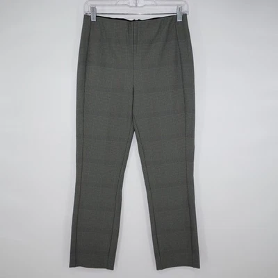 RAG & BONE Dark Gray Multi Plaid Simone Pant High Rise Cropped Stretch Women's 6 - Image 1 of 4
