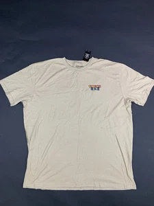 World Industries On Fire Short Sleeve Tee-Beige Size 2XL - Picture 1 of 5