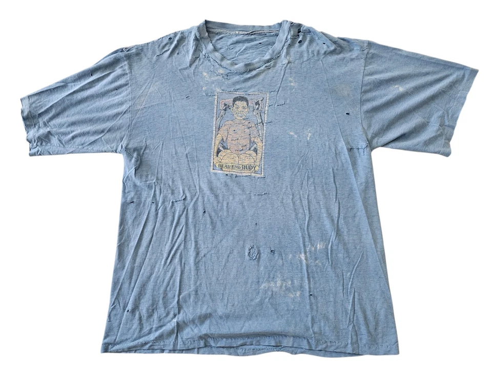 Camiseta Rudy Trasera Vintage Blind Skateboards OG conexiones andrajosas puntada única Foto 1 de 4