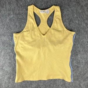 Energie Women’s Racer Back Crop Top Y2K Vintage Size Large Yellow - Bild 1 von 14