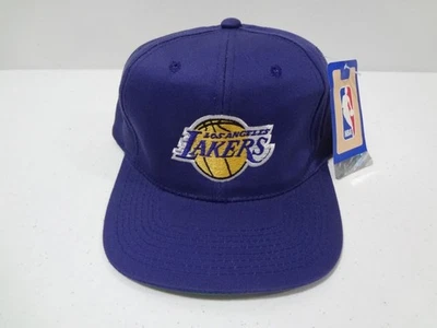 De colección NBA Los Angeles Lakers LOGO Snapback Sombrero Años 90 Adidas NUEVO NUEVO CON ETIQUETAS Foto 1 de 4