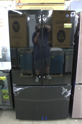 GE GNE27JGMBB 36" Negro 27,0 Cu. Refrigerador de puerta francesa Ft. NOB #155999 Foto 1 de 4