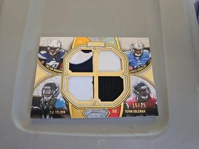 2015 Topps Supreme Gordon * Abdullah * Yeldon * Coleman quad jersey relics 15/25 - Image 1 of 2