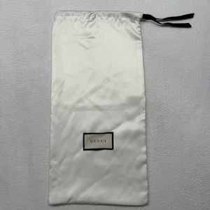 "Bolsas antipolvo Gucci con cordón para almacenamiento de zapatos bolsa de viaje tamaño 8"" x 17"" pulgadas nuevas sin etiquetas" - Imagen 1 de 6
