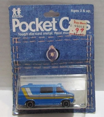 Tomy Pocket Cars 1981 camioneta Chevy personalizada no. Paquete 216-F23 Foto 1 de 2