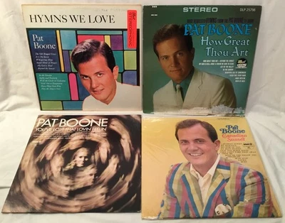 4 Pat Boone Vinyl 2 Are Hymns We Love & How Great Thou Are, Canadian Sunset + Foto 1 de 4