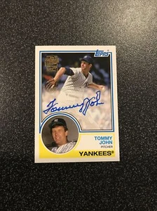 TOMMY JOHN 2022 TOPPS ARCHIVES FAN FAVORITES AUTOGRAPH AUTO - Picture 1 of 2
