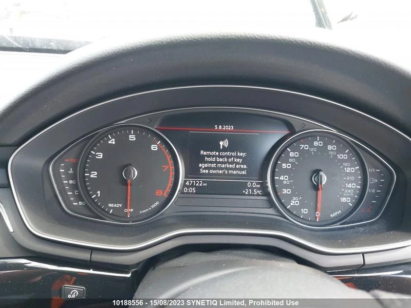 INSTRUMENT CLUSTER AUDI A4 MK5 (B9) 2015 On 1395 PETROL Speedo Clocks - 12723573 - Image 1 of 1