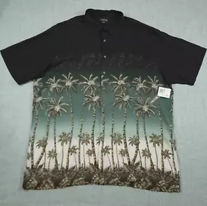 Arthouse Prints Men's Rayon Button-Up Tropical Palm AOP Shirt Size 2XLT NWT - Picture 1 of 14