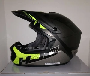 HJC CS-MX2 Ellusion Motocross Helmet Gray HI-VIZ XS S M LG XL 2XL 3XL ATV CS-MX - Picture 1 of 3