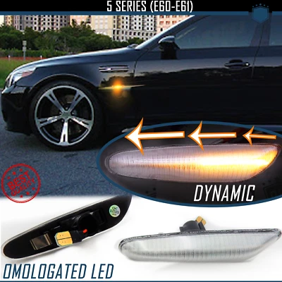 Frecce LED Dinamiche SEQUENZIALI per BMW SERIE 5 E60 E61 Touring CANBUS Omologat - Immagine 1 di 4