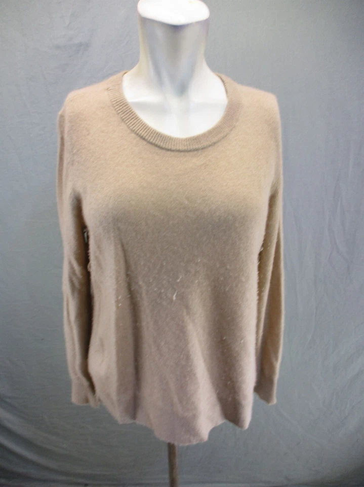 HALOGEN Size M Mens Beige 100% Cashmere Crew Neck Long Sleeve Winter Sweater 537 - Image 1 of 4