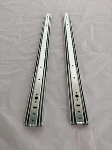 Pair 30" Full Extension 250 LB Capacity Drawer Cabinet Slides Quick Disconnect - Picture 1 of 4