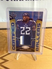2023 Panini Certified Ballers #CBM-6 Derrick Henry Patch /15 Titans