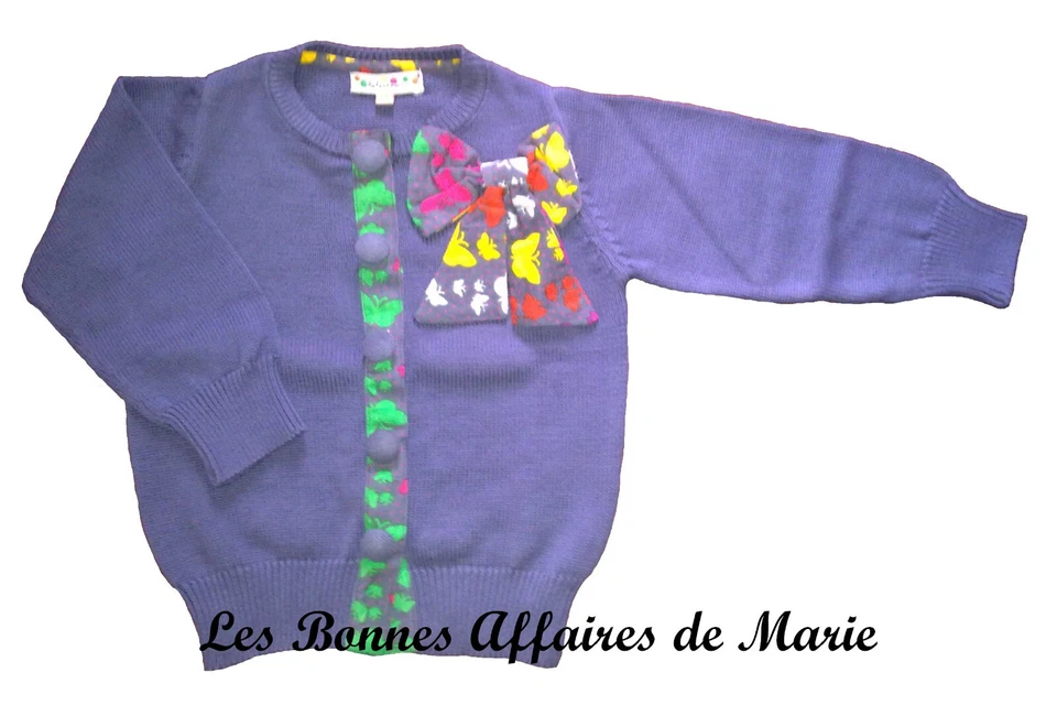 LOLA ET MOI - LIQUIDATION - Gilet Winter Wonderland bleu 6 - Neuf avec étiquette - Photo 1/1