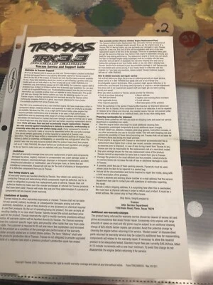 Traxxas TRX3.3 Racing Engine SERVICE AND SUPPORT GUIDE~NEW~ USA Shipped - Image 1 of 4