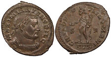 Galerius, as Caesar 293-305 A.D. Follis Near EF GENIO POPV-LI ROMANI #AC88536