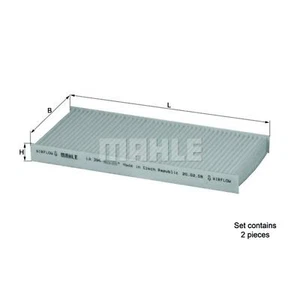 2x MAHLE Pollen Cabin Interior Air Filter LA 394/S FOR Trooper Monterey Genuine - Picture 1 of 6