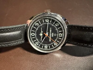 RARE Black Raketa Wrist Watch 24 hours Soviet Messerschmitt 262 Cal. 2628.H SU - Picture 1 of 21