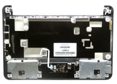 Reposamanos HP Mini 210 plateado con montaje TouchPad 635012-001 Foto 1 de 4