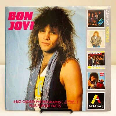 Fotos a color Bon Jovi 4 grandes 12x12 1987 archivo fotográfico Anabas - no vendido en EE. UU. Foto 1 de 4