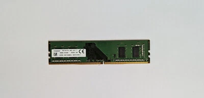 RAM KINGSTON 1X 4GB DDR4 2400MHz DIMM PC4-19200 1.2V DESTKOP PC4-2400-T 288 PIN - Immagine 1 di 2